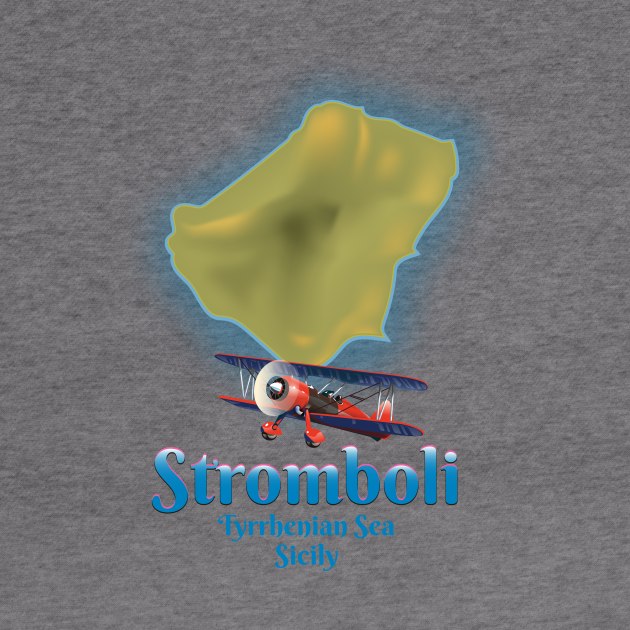 Stromboli Sicily map by nickemporium1